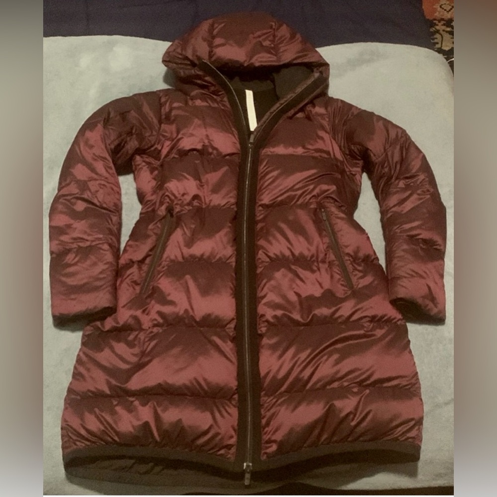 Lululemon Cloudscape Long Dark Adobe Jacket EUC